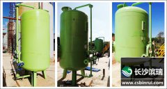 生產用水處理：湖南攸縣華升化工1600C石英砂過濾器