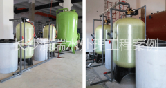 生產用水處理：長園中鋰40噸除泥沙過濾器軟化水設備