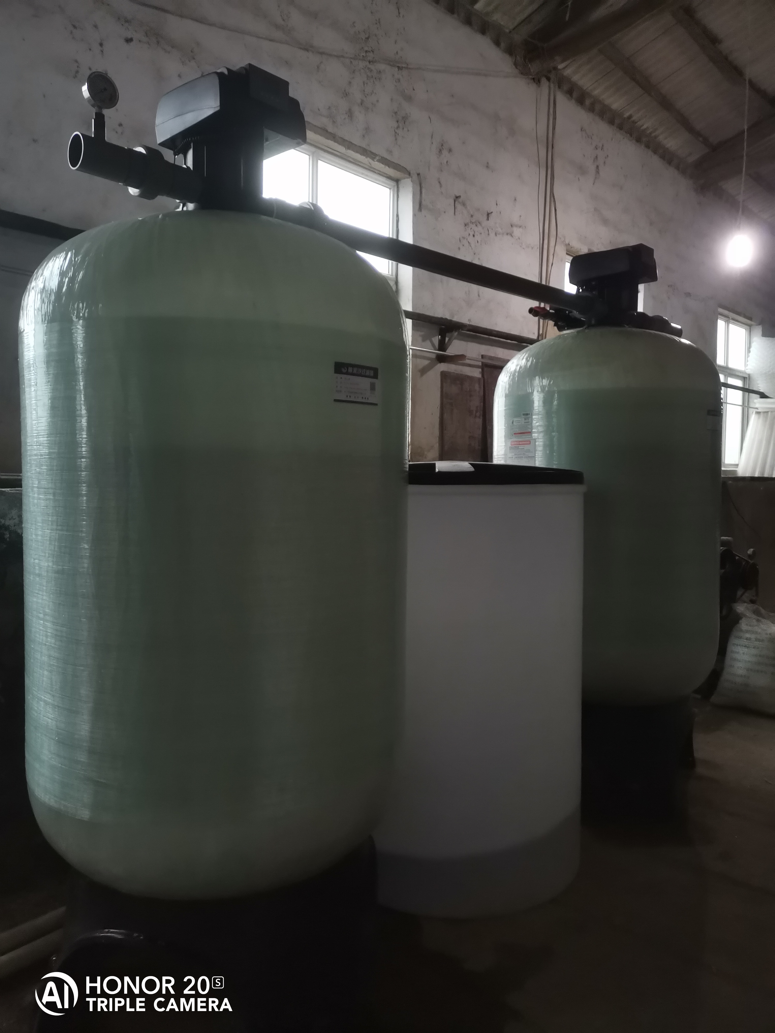 湖南某洗滌廠軟化水設備安裝